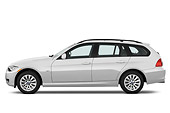 AUT 01 IZ0035 01
2009 BMW 328i Station Wagon White Profile View Studio