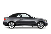AUT 01 IZ0045 01
2008 BMW 135i Convertible Gray Profile View Studio
