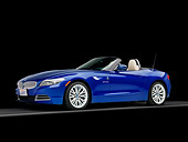 AUT 01 RK0343 01
2010 BMW Z4 Convertible Blue 3/4 Front View Studio