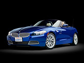 AUT 01 RK0347 01
2010 BMW Z4 Convertible Blue 3/4 Front View Studio