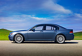 AUT 01 RK0296 01
2007 BMW 750i Gray Profile View On Pavement By Water