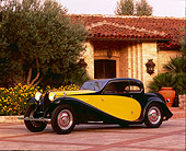 AUT 02 RK0022 01
Bugatti Type 50T Black And Yellow 3/4 Side View By House