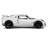 AUT 04 IZ0019 01
2009 Lotus Exige S White Profile View On White Seamless