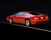 AUT 04 RK0002 04
1990 Lotus Esprit Turbo Red Rear 3/4 View Yellow Line Studio