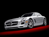 AUT 05 RK0625 01
2011 Mercedes-Benz SLS AMG Silver 3/4 Front View In Studio
