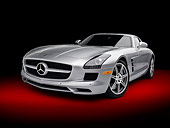 AUT 05 RK0629 01
2011 Mercedes-Benz SLS AMG Silver 3/4 Front View In Studio