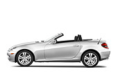 AUT 05 IZ0008 01
2009 Mercedes-Benz SLK350 Roadster Silver Profile View Studio