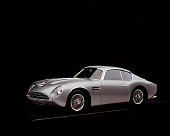AUT 06 RK0024 10
1962 Aston Martin DB4 GT Zagato Silver 3/4 Side View On Gray Line Studio