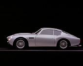 AUT 06 RK0028 08
1962 Aston Martin DB4 GT Zagato Silver Side View On Gray Line Studio