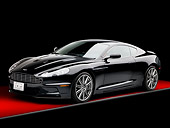 AUT 06 RK0113 01
2008 Aston Martin DBS Black 3/4 Front View Studio