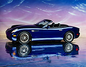 AUT 08 RK0023 05
2000 Panoz Esperante Prototype Blue 3/4 Side View On Mylar Floor Pink Clouds Studio