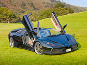 AUT 09 RK1139 01
2009 Predator Extreme Convertible Concept Black 3/4 Front View Doors Open On Grass