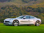 AUT 09 RK1169 01
2010 Fisker Karma Hybrid Silver 3/4 Front View On Grass