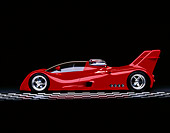 AUT 09 RK0002 02
Red Le 1 Ground Fighter Profile On Checkerboard Studio Background