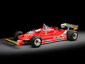 AUT 13 RK0310 01
1979 Ferrari 312 T4 F1 Race Car Red 3/4 Front View Studio
