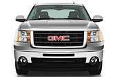 AUT 14 IZ0110 01
2009 GMC Sierra Hybrid Pickup Truck Silver Front View Studio