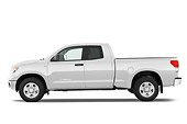 AUT 14 IZ0117 01
2010 Toyota Tundra Pickup Truck White Profile View Studio