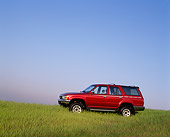 AUT 14 RK0239 03
1992 Toyota 4Runner Burgundy 3/4 Front View On Grass