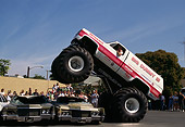 AUT 14 RK0840 07
Chevrolet Monster Truck Big Dummy Crushing Cars Profile View