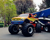 AUT 14 RK1416 01
2003 Ford Bigfoot Destination Monster Truck 3/4 Front View On Pavement