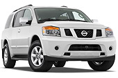 AUT 15 IZ0774 01
2010 Nissan Armada SE White 3/4 Front View Studio