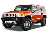 AUT 15 IZ0054 01
2008 Hummer H3 Alpha Orange 3/4 Front View Studio