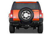 AUT 15 IZ0058 01
2008 Hummer H3 Alpha Orange Rear View Studio
