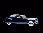 AUT 20 RK0064 08
1941 Lincoln Continental Custom Coupe Black 3/4 Side View Studio