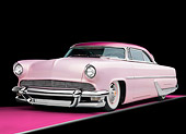 AUT 21 RK2400 01
1955 Lincoln Capri Pink 3/4 Front View Studio
