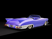 AUT 21 RK2080 01
1957 Cadillac El Dorado Roadster Purple 3/4 Rear View Studio