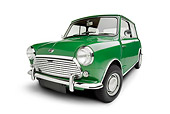 AUT 22 BK0061 01
1967 Austin Mini Cooper Mark II Green 3/4 Front View On White Seamless