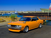 AUT 23 RK1096 01
1972 Toyota Celica Orange Custom 3/4 Front View On Pavement