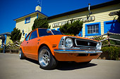 AUT 23 RK1101 01
1973 Toyota Corolla Orange Low 3/4 Front View On Pavement