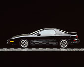 AUT 25 RK0017 06
1997 Pontiac Firebird Trans Am WS-6 Black Profile View On Checkered Line Studio