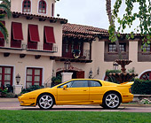 AUT 25 RK0431 04
1997 Lotus Esprit V8 Yellow Profile View By Spanish Building