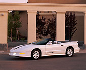AUT 25 RK0885 03
1995 Pontiac Firebird Trans Am Convertible White 3/4 Side Vie By Pillars