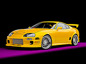 AUT 25 RK1428 01
1998 Toyota Supra Custom Yellow 3/4 Front View Studio