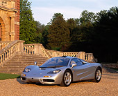 AUT 28 RK0068 05
McLaren F1 Silver 3/4 Front On Gravel In Front Of Old Marble Steps At Sundown