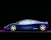 AUT 28 RK0092 06
1993 McLaren F1 XP4 Blue Profile View Studio
