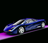 AUT 28 RK0096 05
1993 McLaren F1 XP4 Blue 3/4 Front View Studio