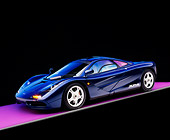 AUT 28 RK0097 06
1993 McLaren F1 XP4 Blue 3/4 Front View Studio