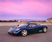 AUT 28 RK0107 02
1993 McLaren F1 XP4 Blue Front 3/4 View On Pavement