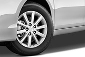 AUT 30 IZ1205 01
2010 Toyota Camry Hybrid Silver Front Wheel Detail Studio