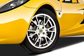 AUT 30 IZ1233 01
2009 Lotus Elise SC Yellow Front Wheel Detail On White Seamless