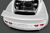 AUT 30 IZ1237 01
2009 Lotus Exige S White Engine Detail View On White Seamless