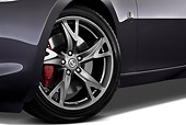 AUT 30 IZ1247 01
2010 Nisan 370Z 40th Anniversary Edition Coupe Graphite Front Wheel Detail On White Seamless