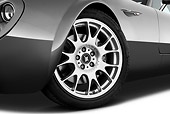 AUT 30 IZ1252 01
2009 Wiesmann MF4 GT Coupe Silver Front Wheel Detail On White Seamless