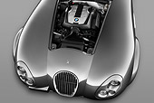 AUT 30 IZ1253 01
2009 Wiesmann MF4 GT Coupe Silver Engine Detail Studio