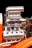 AUT 30 RK4810 01
1931 Ford Model A Roadster Pickup Truck Hot Rod Orange And Cream Engine Detail Studio