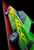 AUT 30 RK4945 01
1970 Dodge Dart Hot Rod Red, Yellow, Green Side Detail Studio